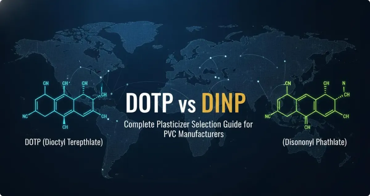 DOTP vs DINP: Complete Comparison Guide for PVC Manufacturers - plasticizer industry blog article cover image