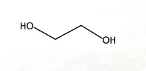 Ethylene glycol chemical formula and molecular structure