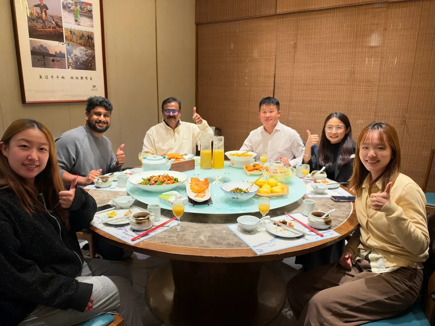 Shandong Changxing international trade team hosting the Indian PVC coir mat customers after the DOTP plant visit