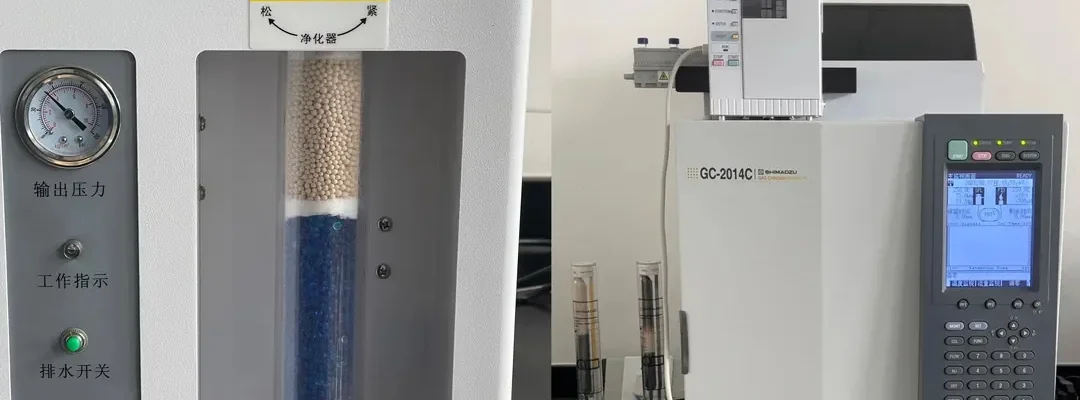 Laboratory technician performing precise chemical analysis using advanced spectrometry equipment