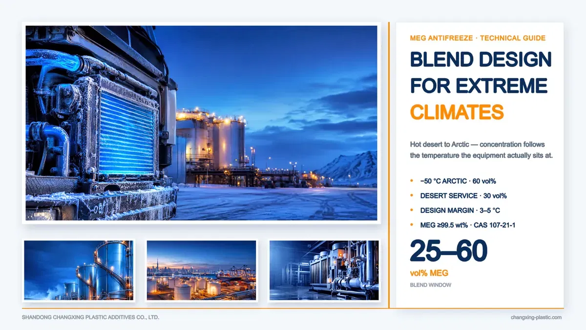 MEG Antifreeze Blend Design for Extreme Climates: Hot Desert to Arctic - plasticizer industry blog article cover image
