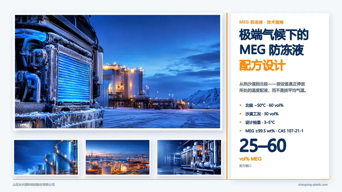 极端气候下的MEG防冻液配方设计：从热沙漠到北极 - 增塑剂行业博客文章封面图