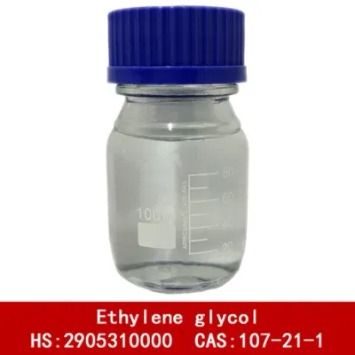 MEG monoethylene glycol by-product sample refined from PET transesterification