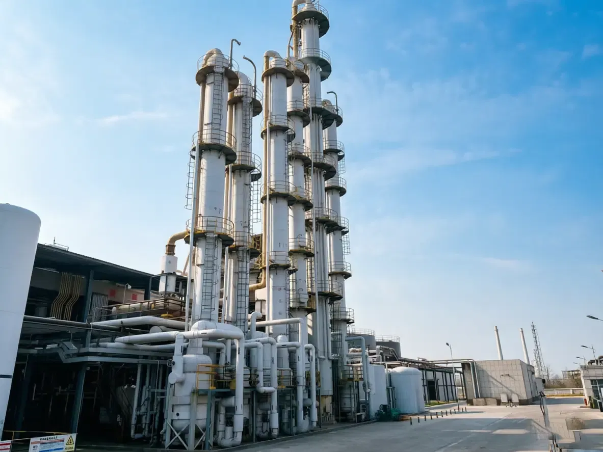 Multi-stage distillation tower for DOTP purification and alcohol recovery at production facility