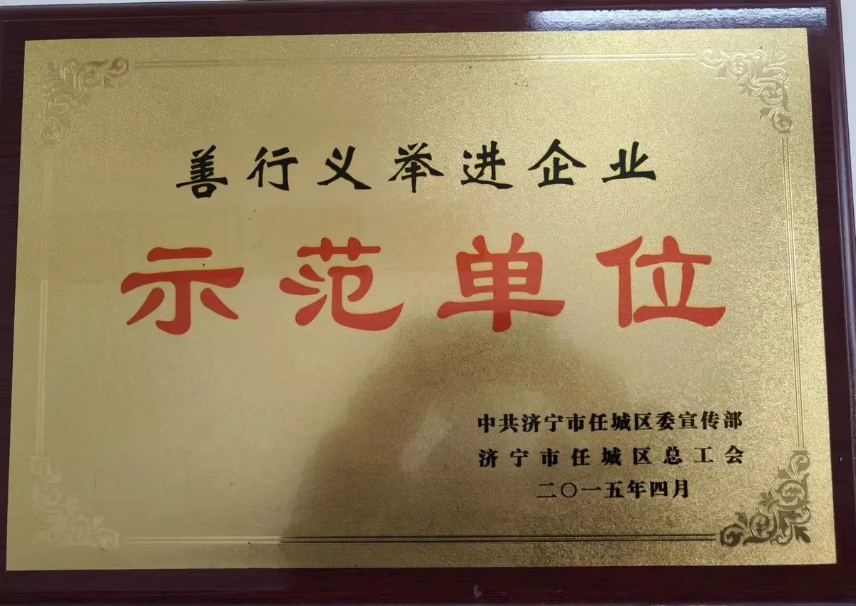 Social Charity Model Enterprise Certificate