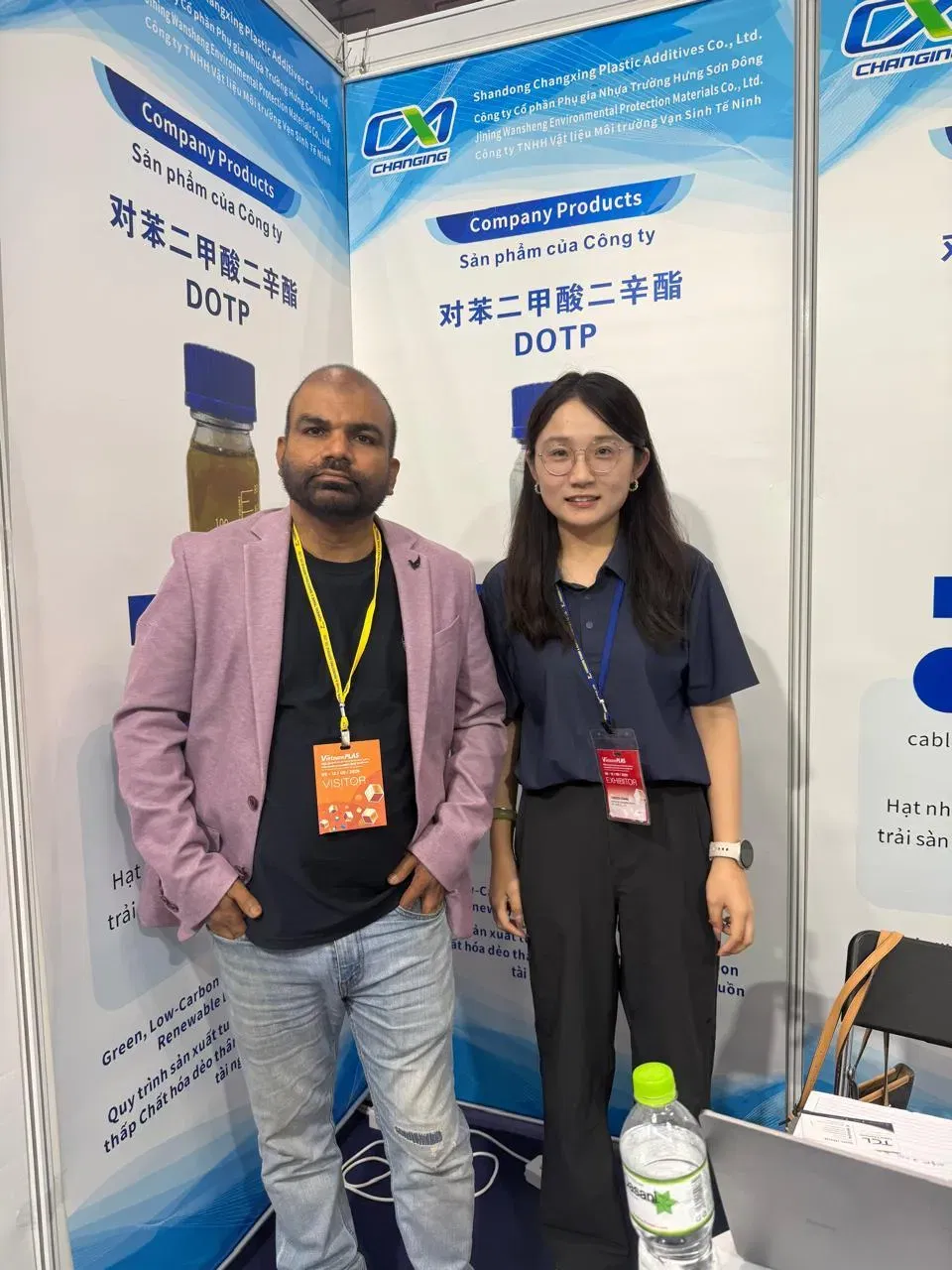 Customer group photo at VietnamPlas 2026 booth A138