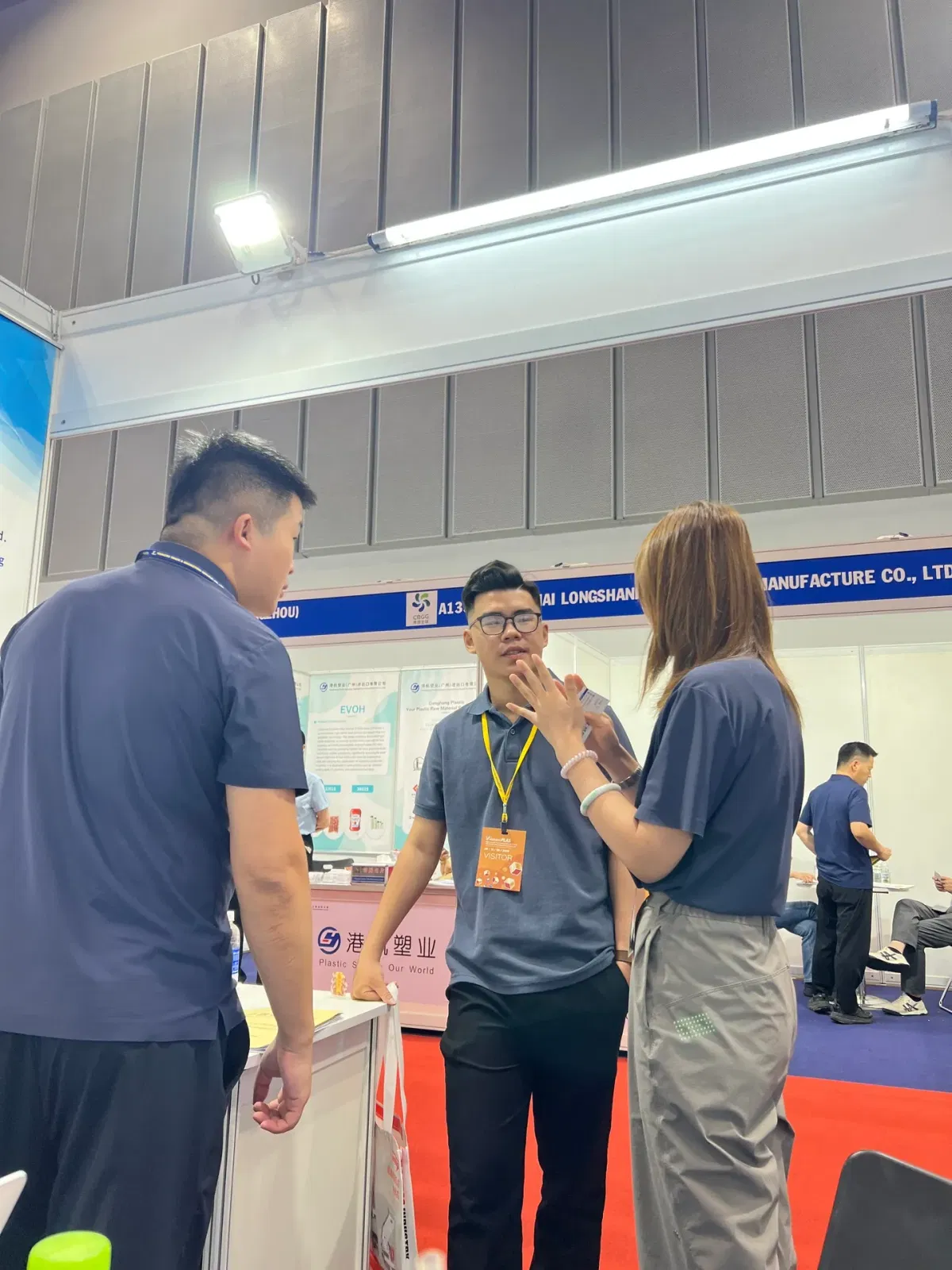 Korean trading company representative at VietnamPlas 2026 booth