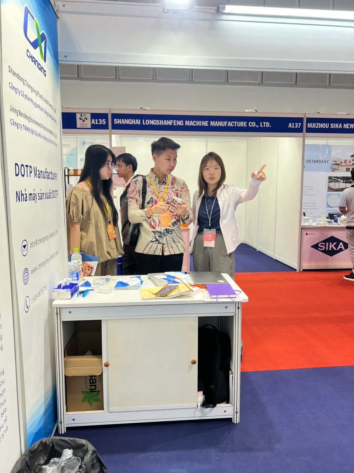 Malaysian pipe factory representative at VietnamPlas 2026